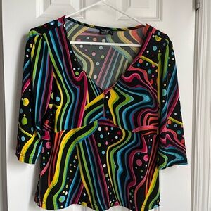 Tribal large blouse.  Dressy.  New Years. Y2K